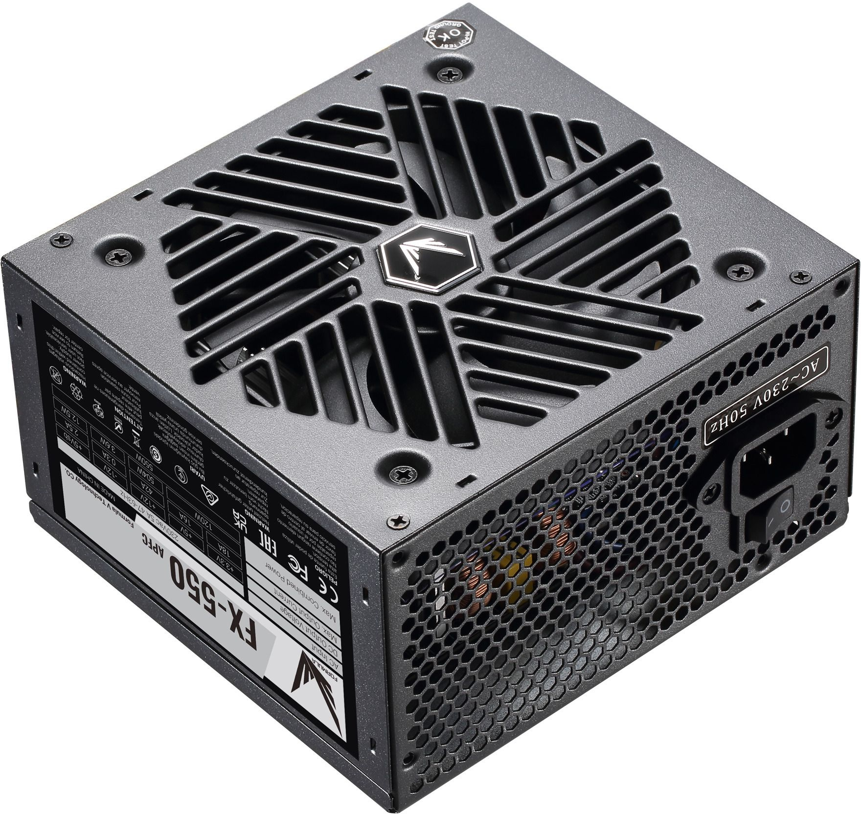 

Блок питания FORMULA FX-550 550W, APFC, 120mm fan, 4xSATA, RTL, FX-550
