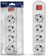 фото Колодка удлинителя  TOKOV ELECTRIC TKE-C01-KU4-ZV