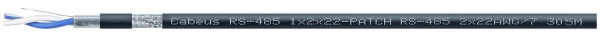 Изображение товара Кабель интерфейсный Cabeus RS-485 1x2x22AWG/7 длина 305 м для промышленных сетей