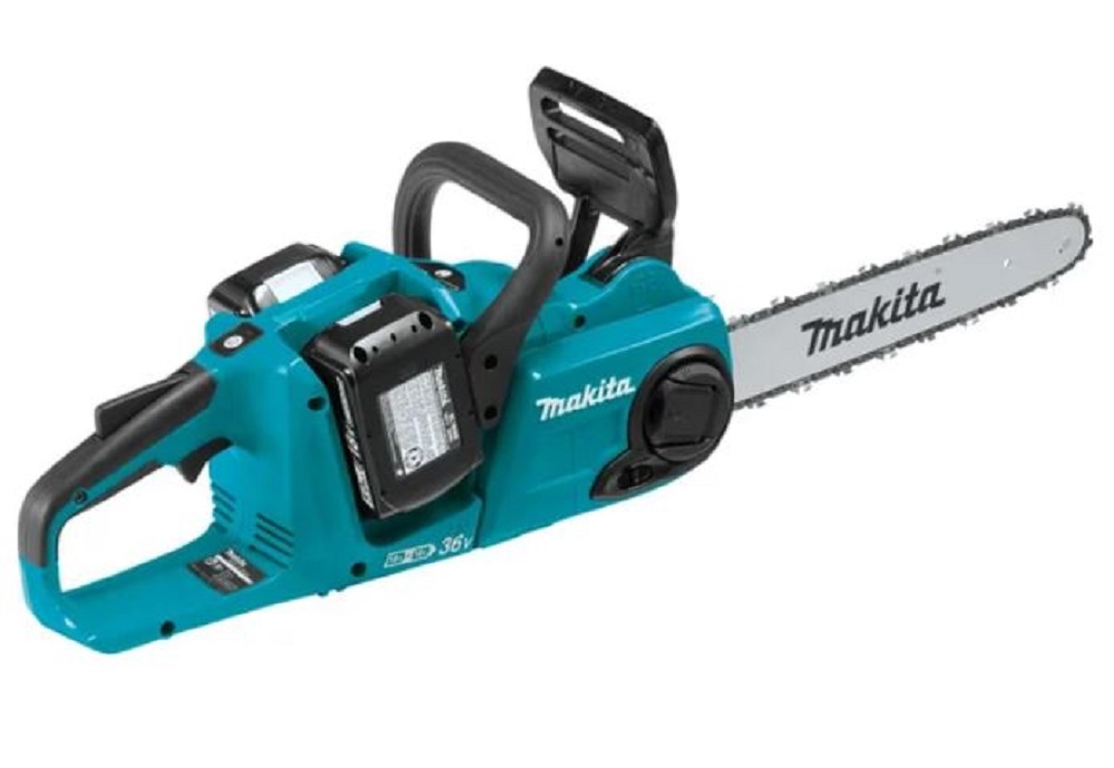 

Пила цепная Makita DUC353CT2 аккумуляторная LXT BL 2x18В, 14"/35см, 3/8", 1,1мм, 20м/с, XPT, (2xBL1850B, DC18SH), DUC353CT2