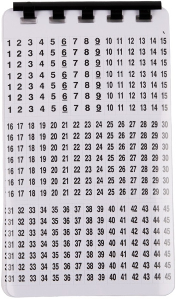 Изображение товара Кабельный маркер NIKOMAX NMC-CMW-FF-WT-10-K самоклеющийся белый
