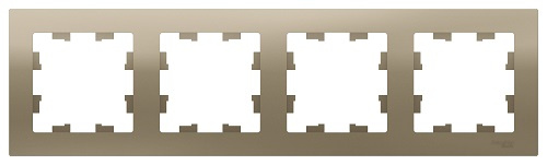 Изображение товара Рамка Systeme Electric ATN000504 серия AtlasDesign для электросистем 4 поста