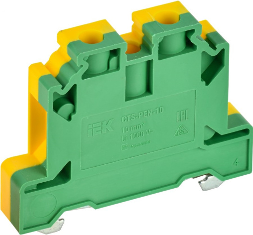 Изображение товара Клемма винтовая IEK YCT11-00-K52-010 заземляющая желто-зеленая