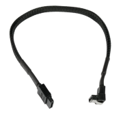 фото Кабель интерфейсный  Cablexpert CC-SATAM-DATA90-BLBR-30CM
