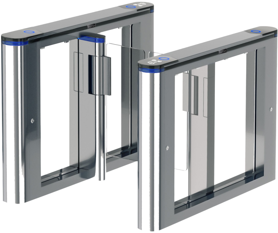 

Турникет БЛОКПОСТ РСП 700 автоматический, с функцией "антипаника", комплект считывателей (HID, E-Marine), створки - стекло, пульт управления с кабелем, РСП 700