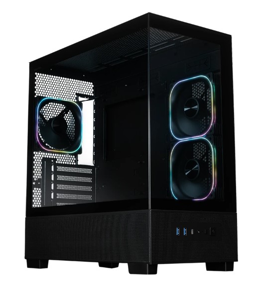 

Корпус mATX Xastra Q500M 3ARGB-FG-C10-UC Black без БП, боковая и фронтальная панель из закалённого стекла, 2*USB 3.0, Q500M 3ARGB-FG-C10-UC Black