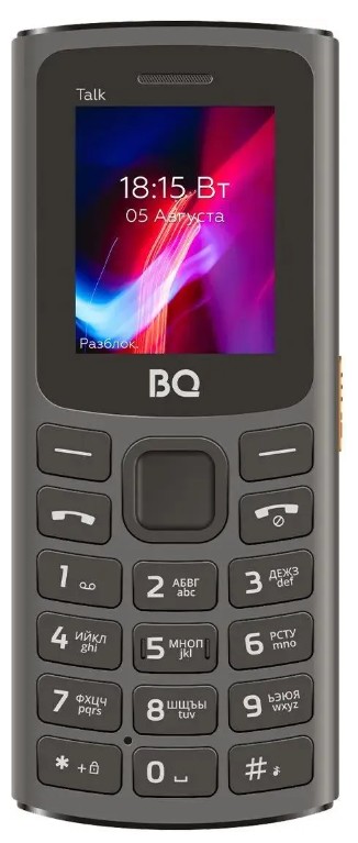 

Мобильный телефон BQ 1862 Talk Gray 1.77 ", BT, SIM: 2, 600 mAh, 1862 Talk Gray