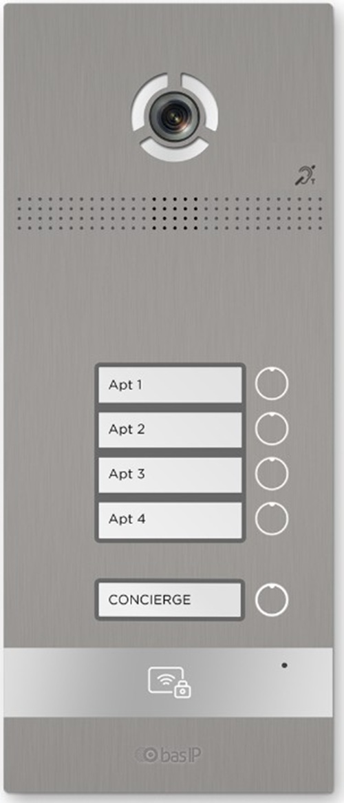 Вызывная панель,BAS-IP,BI-04FBI Silver