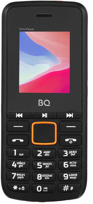 

Мобильный телефон BQ 1846 One Power Black+Orange 1.77 ", BT, 0.08MP, SIM: 2, 2500 mAh, 1846 One Power Black+Orange