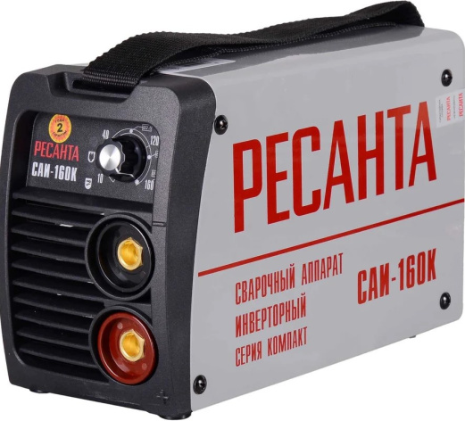 Изображение товара Инверторный сварочный аппарат Ресанта САИ160К компактный надежный