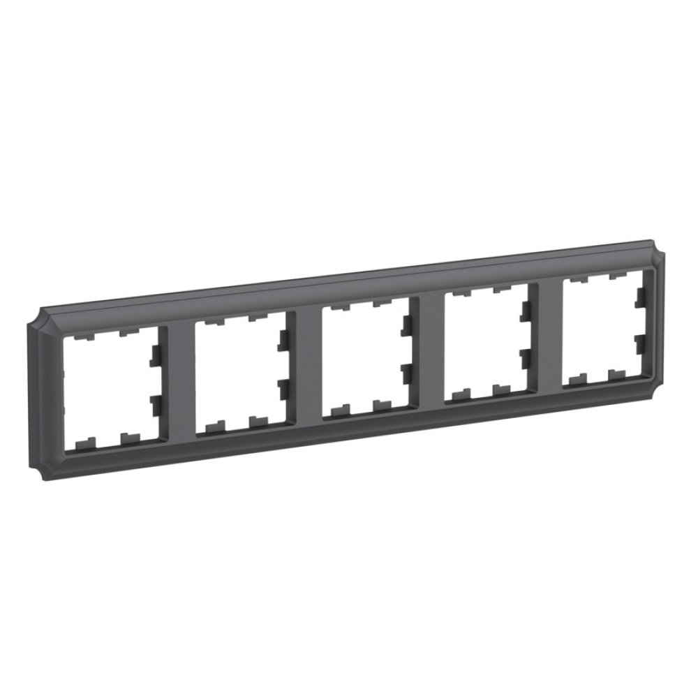 

Рамка пятерная Systeme Electric ATN101405 AtlasDesign ANTIQUE универсальная, Базальт, ATN101405