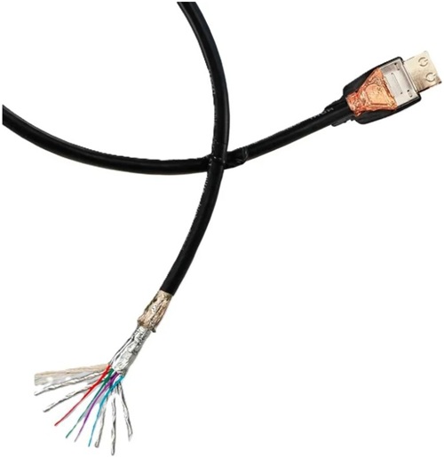 Кабель интерфейсный HDMI-HDMI RETIC 2HDMI2.1P-3M-G 2.1 сверхскоростной, 3 метра, поддержка 4K 120Гц, 8К 60Гц, динамический HDR, DolbyAtmos, eARC 7.1,