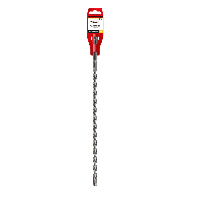 

Бур SDS+ KRANZ KR-91-0826 по бетону 10x460x400 мм крестовая пластина, KR-91-0826