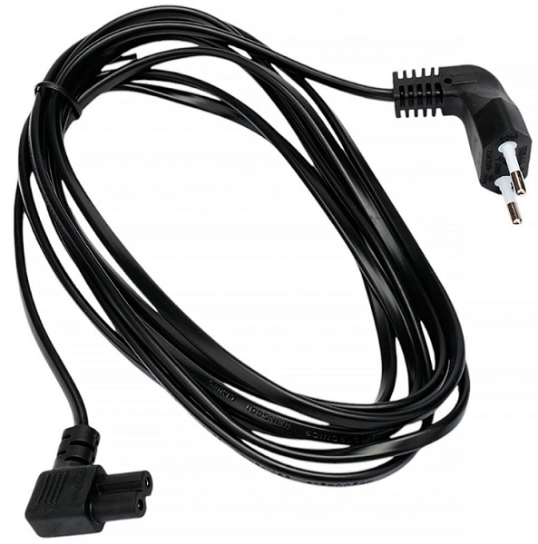 

Кабель питания Cablexpert PC-184A-VDE-3M CEE 7/16-C7, 2x0.75мм2, 2.5А, VDE, угл.разъемы, 3м, черный, пакет, PC-184A-VDE-3M