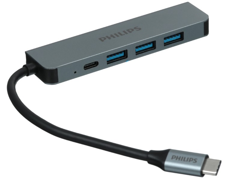 

Разветвитель Philips SWV6015B/70 USB С - HDMI+USB A+USB C 5в1 длина кабеля 10см, SWV6015B/70