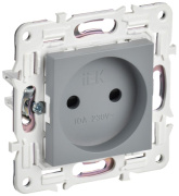 фото Розетка без заземления  IEK SK-R13-10-K03