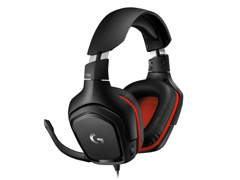 

Гарнитура проводная Logitech G332 черная, 981-000757, G332
