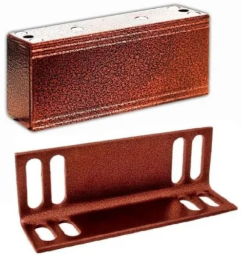 Изображение товара Электромагнитный замок Олевс М1-200 с уголком медный антик внутренняя установка