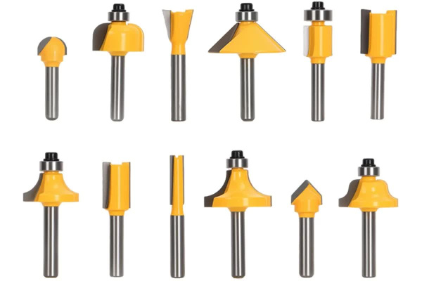 Изображение товара Набор фрез для дерева Deli DH-MXD006-EH1 12 шт профессиональный комплект