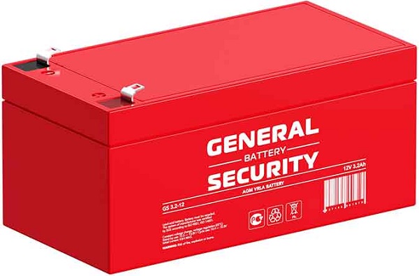 

Аккумулятор General Security GS3.2-12, GS3.2-12