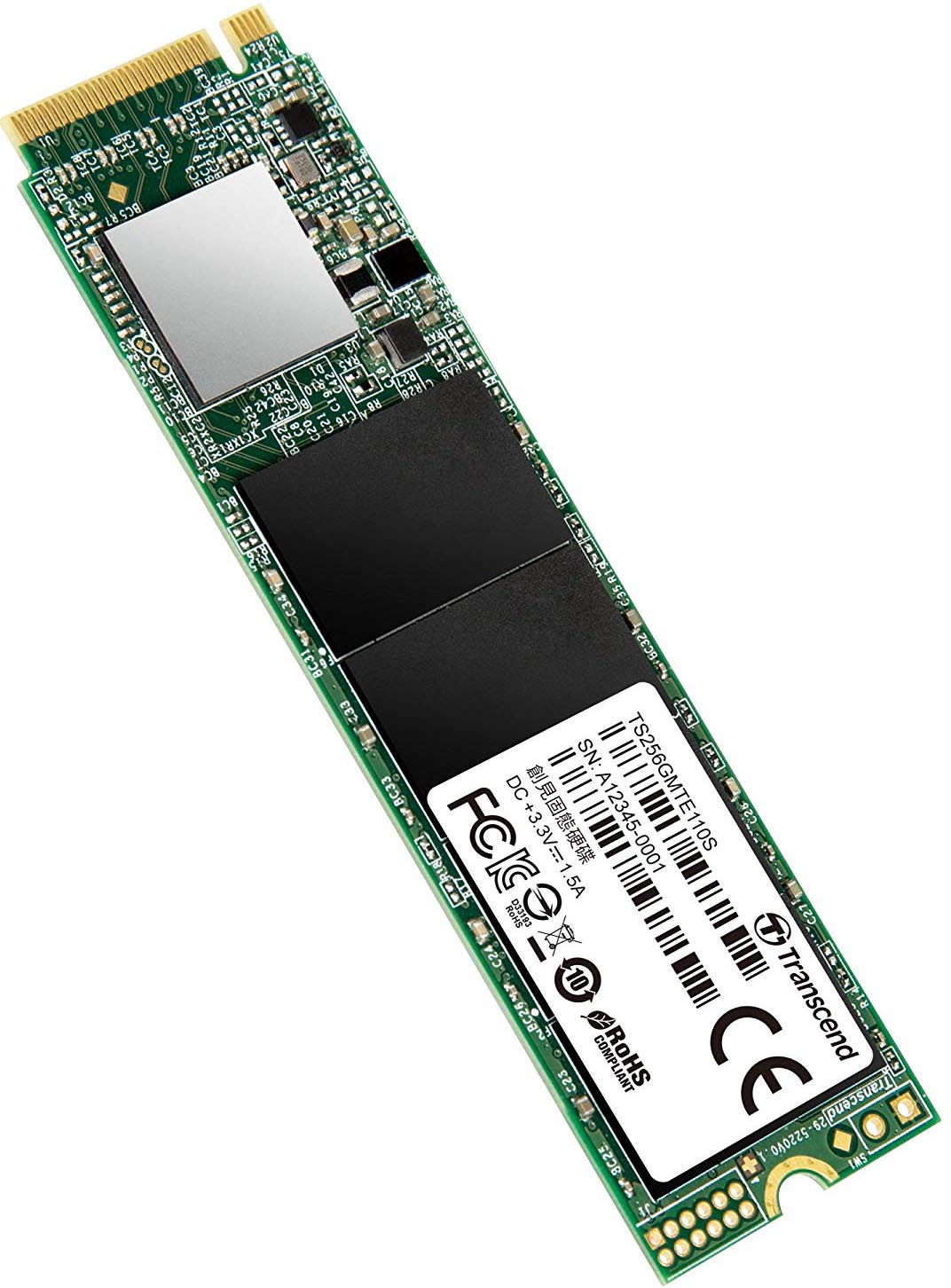 

Накопитель SSD M.2 2280 Transcend TS256GMTE110S 110S 256GB TLC 3D NAND PCIe Gen3x4 NVMe 1700/1500MB/s 160K/140K IOPS MTBF 1M RTL, TS256GMTE110S