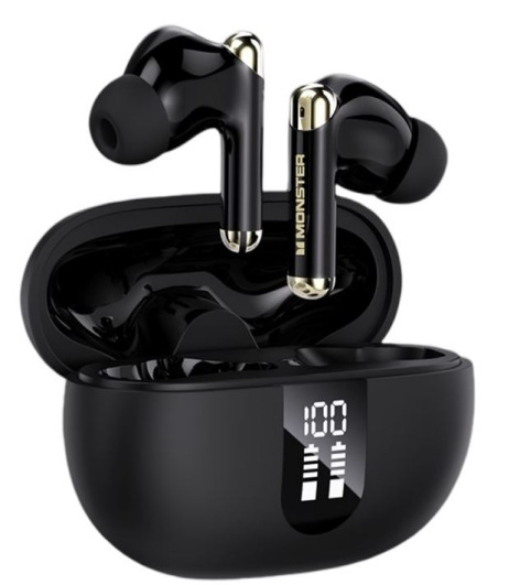 Изображение товара Беспроводные внутриканальные наушники Monster N-lite 211 Bluetooth TWS Черные