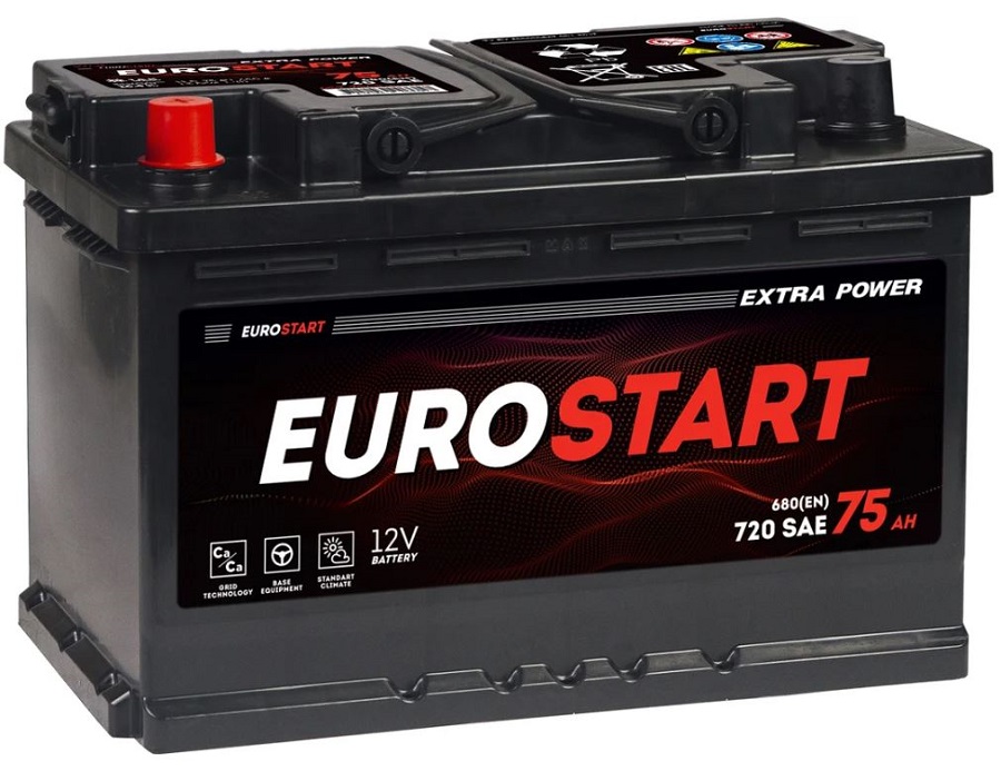 Батарея EUROSTART EU751 Extra Power 75Ah L+