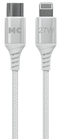 

Кабель More Choice K69ia USB 3.0A PD27W для Lightning 8-pin Type-C нейлон 2м, K69ia