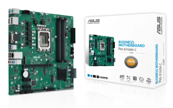 Изображение товара Материнская плата ASUS PRO B760M-C-CSM для процессоров Intel mATX