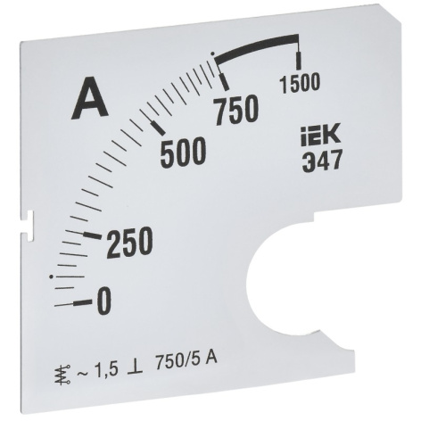 Изображение товара Сменная шкала IEK IPA10D-SC-0750 для амперметра Э47