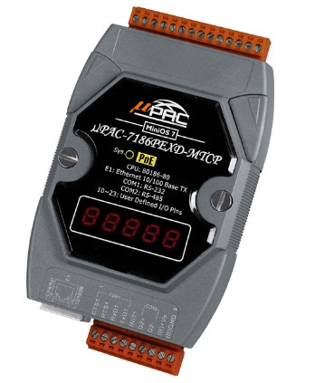 Изображение товара Промышленный коммутатор ICP DAS uPAC-7186PEXD-MTCP-G CR с Ethernet и RS-485