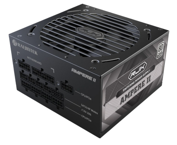 Изображение товара Блок питания ATX Raijintek AMPERE II 850 Вт с сертификатом 80 Plus Platinum