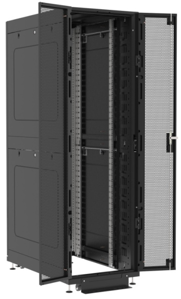 Изображение товара Напольный шкаф 19 42U Filum FL-DC-426107P2P2M-BK 1500 кг IP20 черный