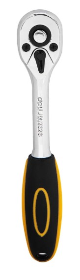 

Ключ Deli DL2323 трещотка 1/4" длина 155мм, 45 зубьев, шестерня Cr-Mo, быстросъемная, DL2323