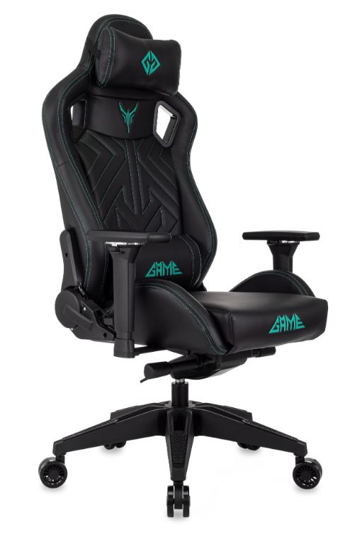 

Кресло игровое Knight TITGAME ЧЕРНЫЙ ЭКОКОЖА С ПОДГОЛОВ. КРЕСТОВ. ПЛАСТИК, TITGAME