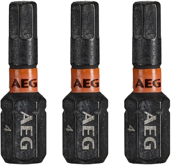 

Бита AEG AAK253H4 4932479178 ударные 3шт. HEX 4х25mm, AAK253H4