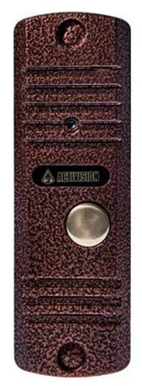 Аудиопанель Activision AVC-105V Медь (с видео-модулем) антивандальная накладная с видео-модулем 2-х проводная