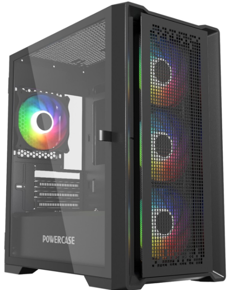 фото Корпус mATX Powercase ByteFlow Micro Black
