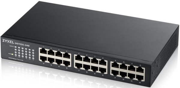 Изображение товара Коммутатор ZYXEL GS1100-24E 24 порта 1G неуправляемый безвентиляторный