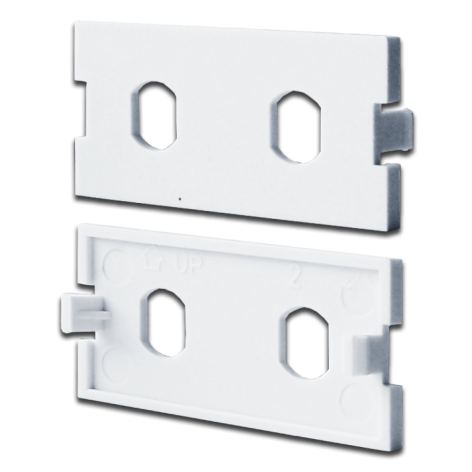 Изображение товара Вставка Lanmaster LAN-MBP-2ST-WH