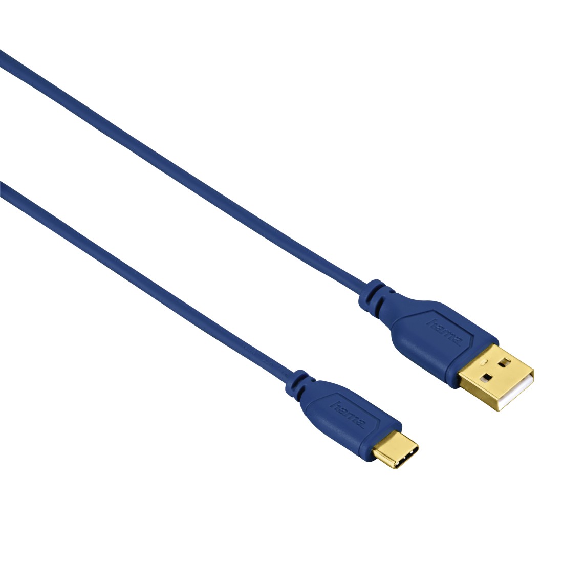 

Кабель интерфейсный HAMA 135785 Flexi-Slim USB Type-C (m)/USB A(m), 0.75м, синий, 135785