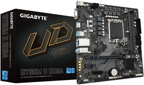 Изображение товара Материнская плата GIGABYTE B760M H DDR4 для процессоров Intel LGA1700