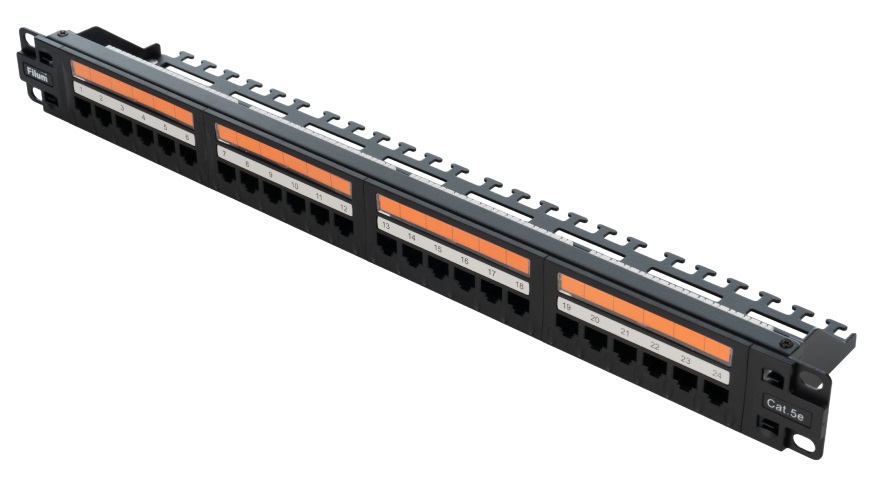 

Патч-панель Filum FL-PP-5E24U1 19", 1U, Cat 5e, 24 порта RJ45 (8p8c), неэкранированная, Dual IDC (110/KRONE), FL-PP-5E24U1