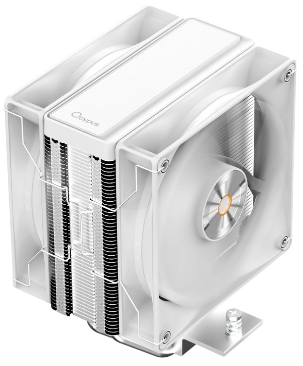 

Кулер Ocypus Delta A40 Elite WH Dual Fan LGA115x/1200/1700/1851/AM4/AM5 (2*120mm, 500-2000rpm, 29dBa), Delta A40 Elite WH Dual Fan