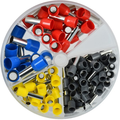 Изображение товара Набор наконечников IEK UGN10-N02-04-0100 для проводов с кейсом