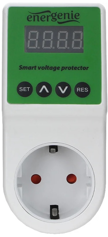 

Реле напряжения Energenie EHB8-2 c дисплеем, 16A, белое, EHB8-2
