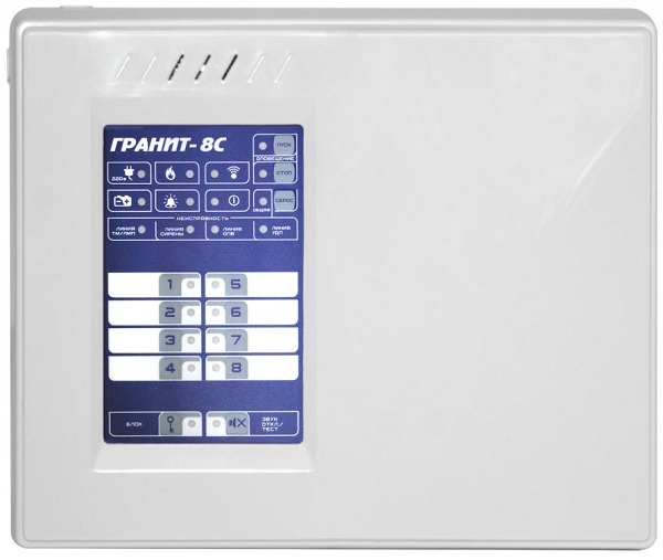 

Прибор объектовый Сибирский Арсенал Гранит-8C приемно-контрольный и управления охранно-пожарный c Wi-Fi, GSM и LAN коммуникаторами, Гранит-8C