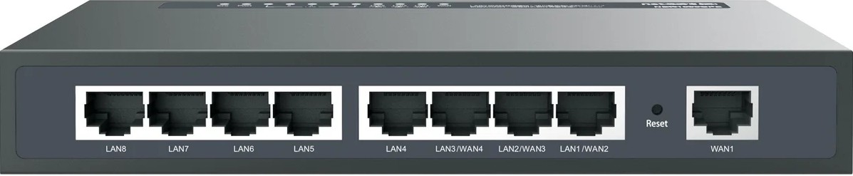 Маршрутизатор Netis NR109GPE, 5 LAN, 3 WAN/LAN, черный