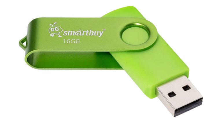 

Накопитель USB 2.0 16GB SmartBuy SB016GB2TWAG Twist зелёный, SB016GB2TWAG