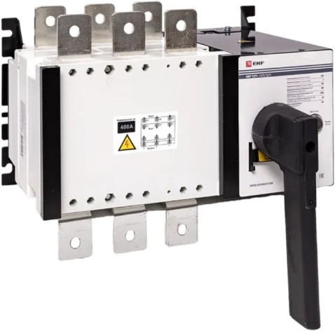 Изображение товара Автоматический ввод резерва EKF ats-tsr1-400A-3p-pro для резервного электроснабжения